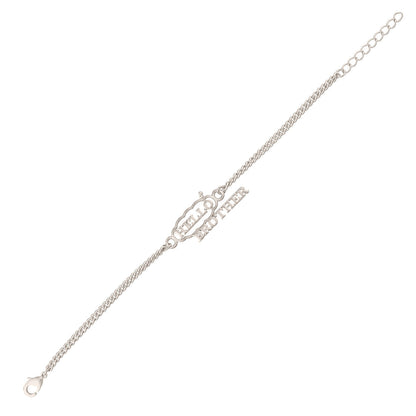 trueBrowns X Voylla Stylish Hello Brother Silver Tone Bracelet Rakhi