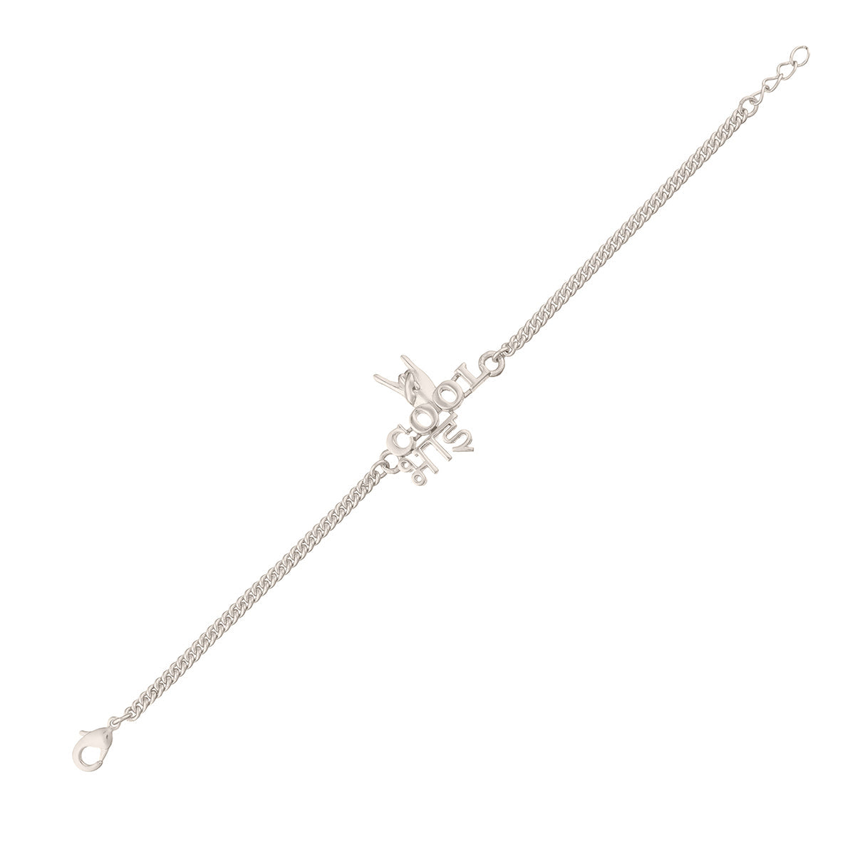 trueBrowns Cool Bhai Silver Tone Rakhi