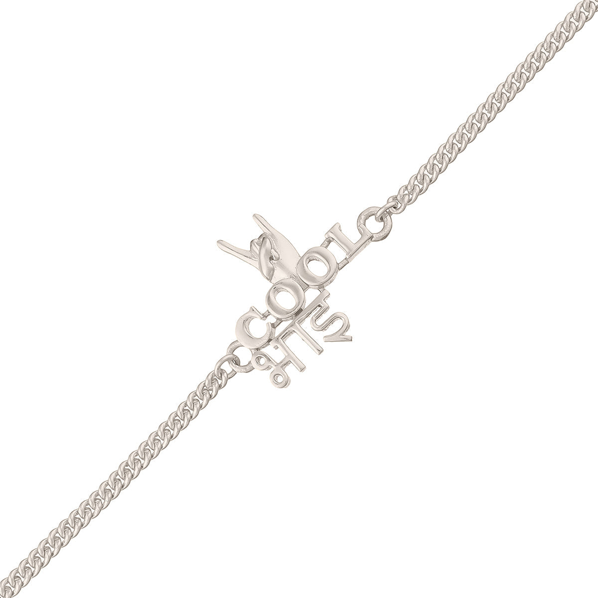 trueBrowns Cool Bhai Silver Tone Rakhi