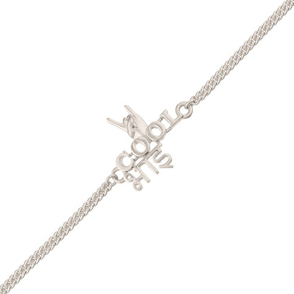 trueBrowns Cool Bhai Silver Tone Rakhi