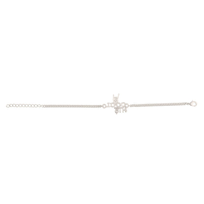 trueBrowns Cool Bhai Silver Tone Rakhi