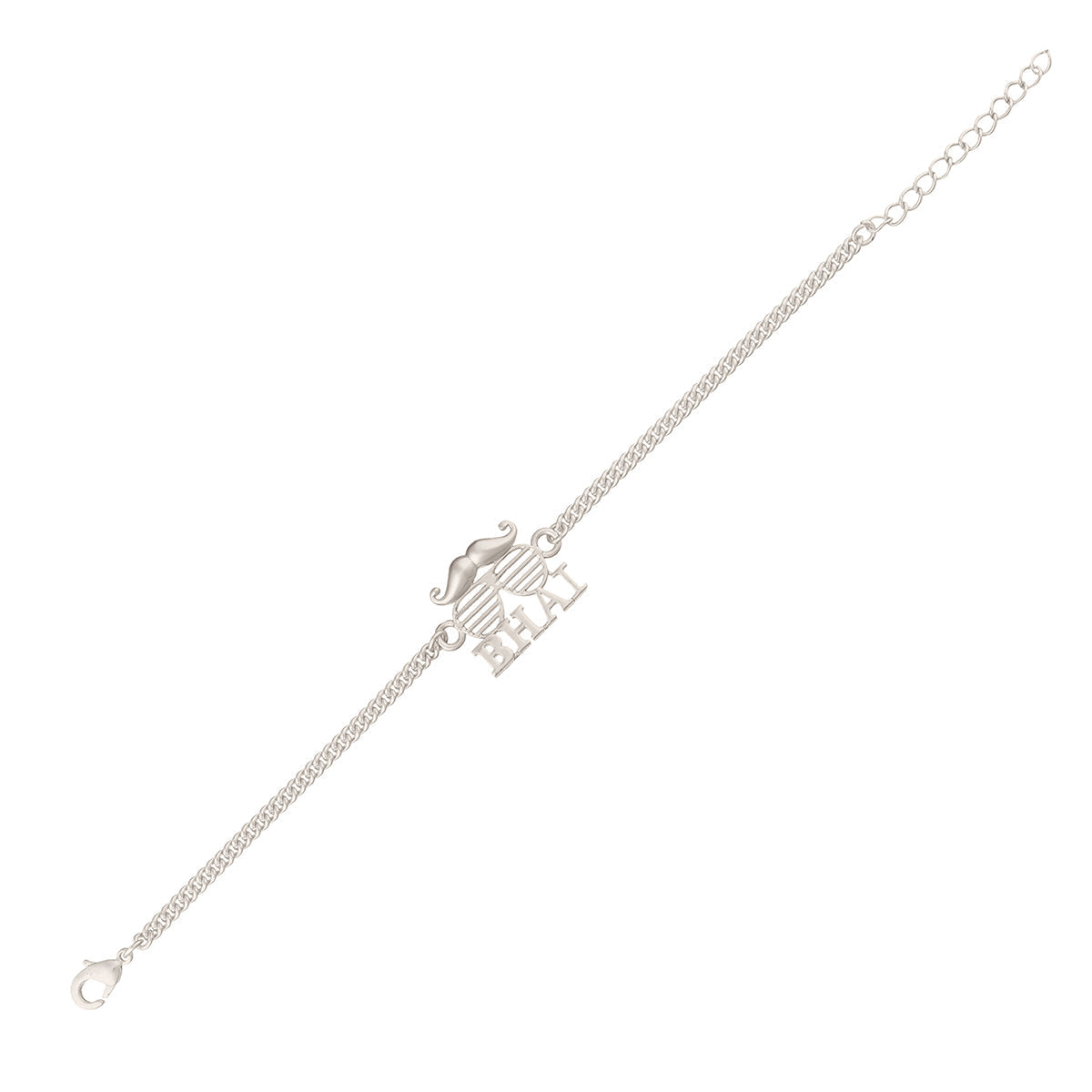 trueBrowns Exclusive Silver Plated BHAI Bracelet Style Rakhi
