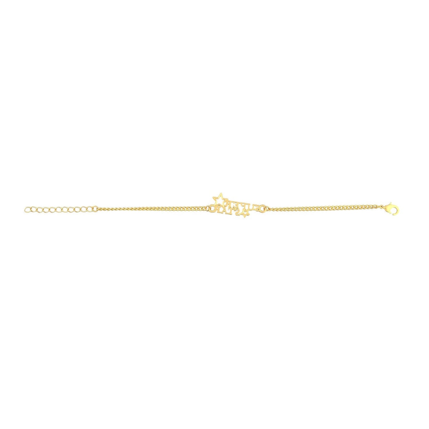 trueBrowns X Voylla Super Star Gold Tone Bracelet Style Rakhi