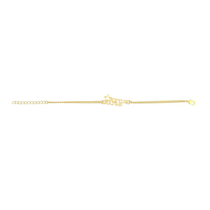 trueBrowns X Voylla Super Star Gold Tone Bracelet Style Rakhi