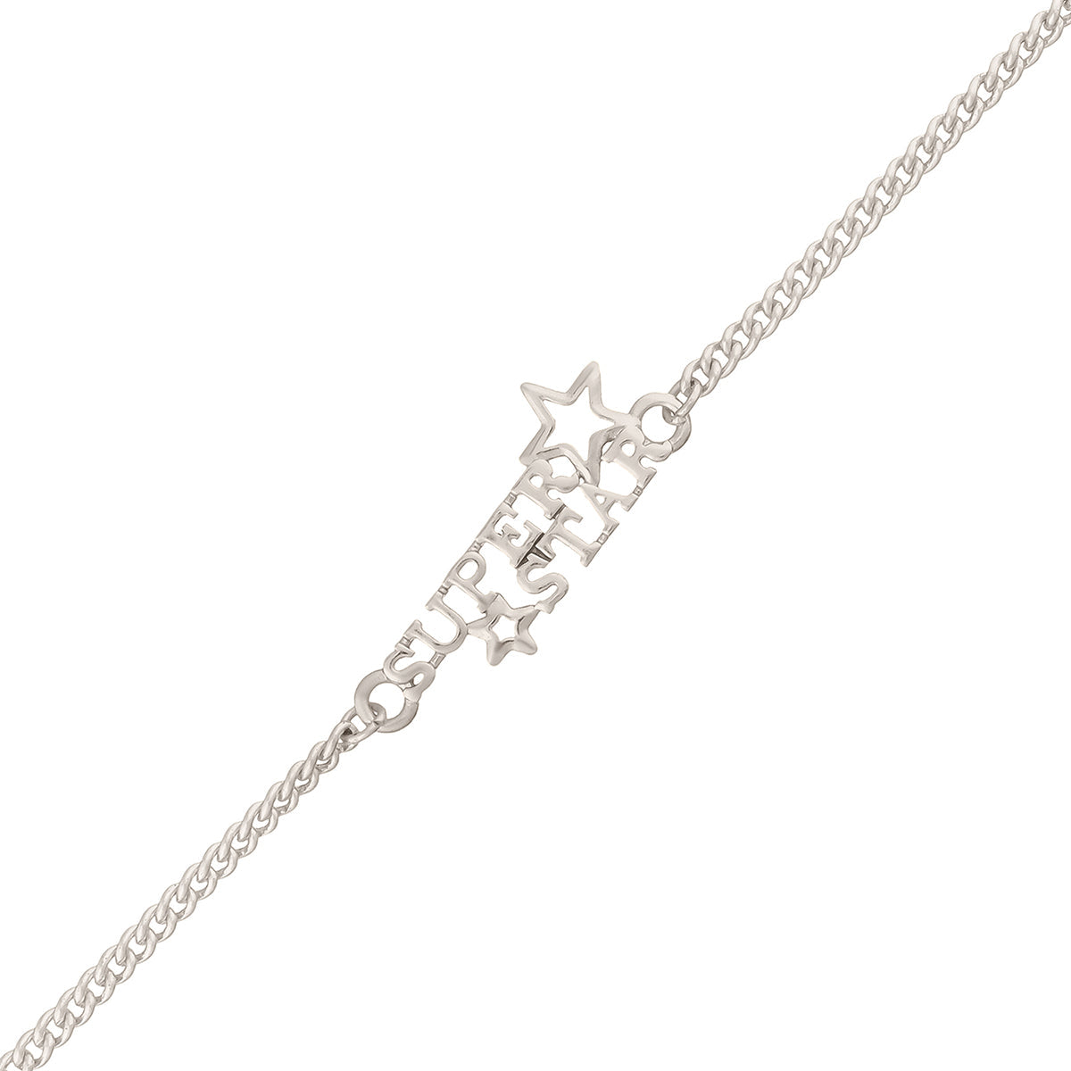 trueBrowns X Voylla Stylish Silver Plated Super Star Bracelet Rakhi
