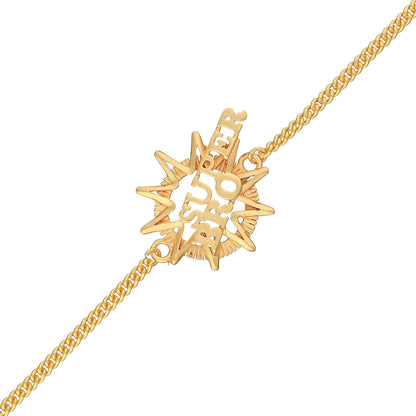 trueBrowns X Voylla Super Bro Fabulous Gold Tone Rakhi