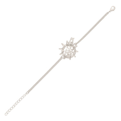 trueBrowns X Voylla Stylish Super Bro Silver Plated Bracelet Rakhi