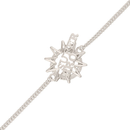 trueBrowns X Voylla Stylish Super Bro Silver Plated Bracelet Rakhi