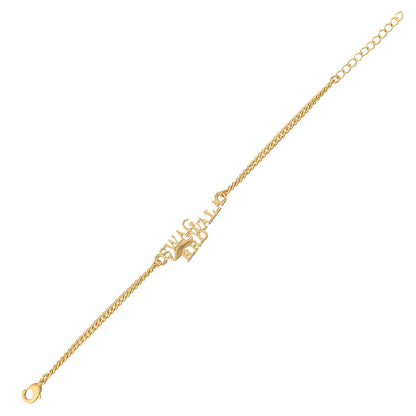 trueBrowns X Voylla Swag Wala Bro Gold Tone Bracelet Style Rakhi