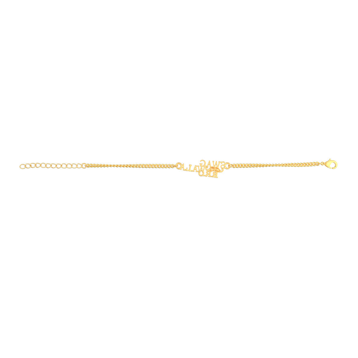 trueBrowns X Voylla Swag Wala Bro Gold Tone Bracelet Style Rakhi