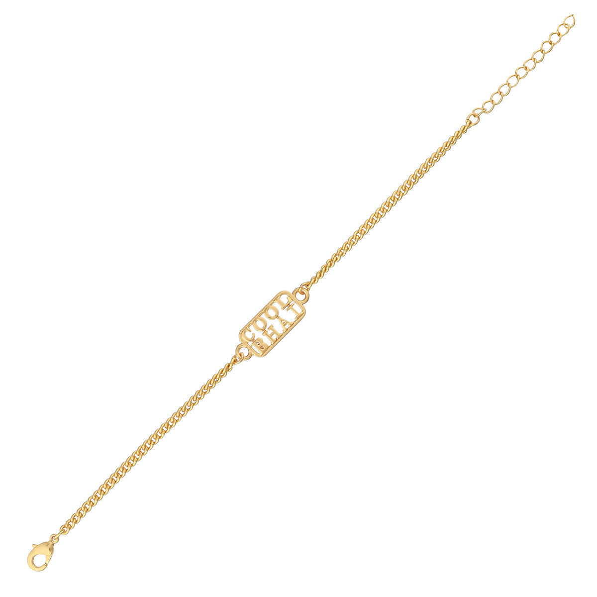 trueBrowns Cool Bhai Gold Tone Bracelet Style Rakhi