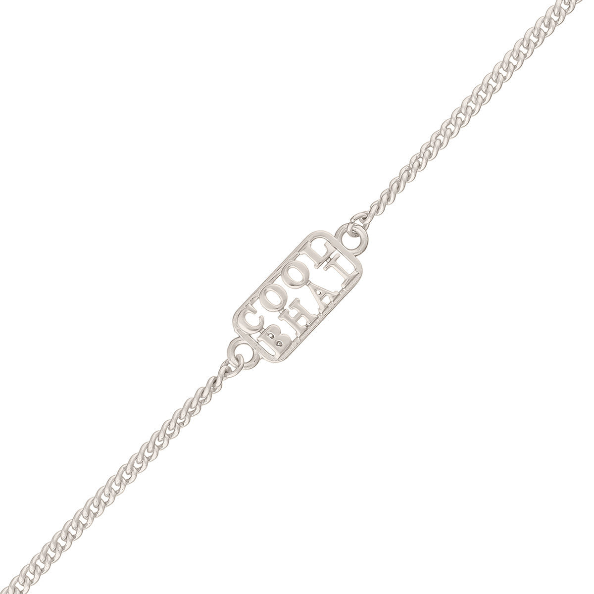 trueBrowns Silver Tone Cool Bhai Bracelet Style Rakhi