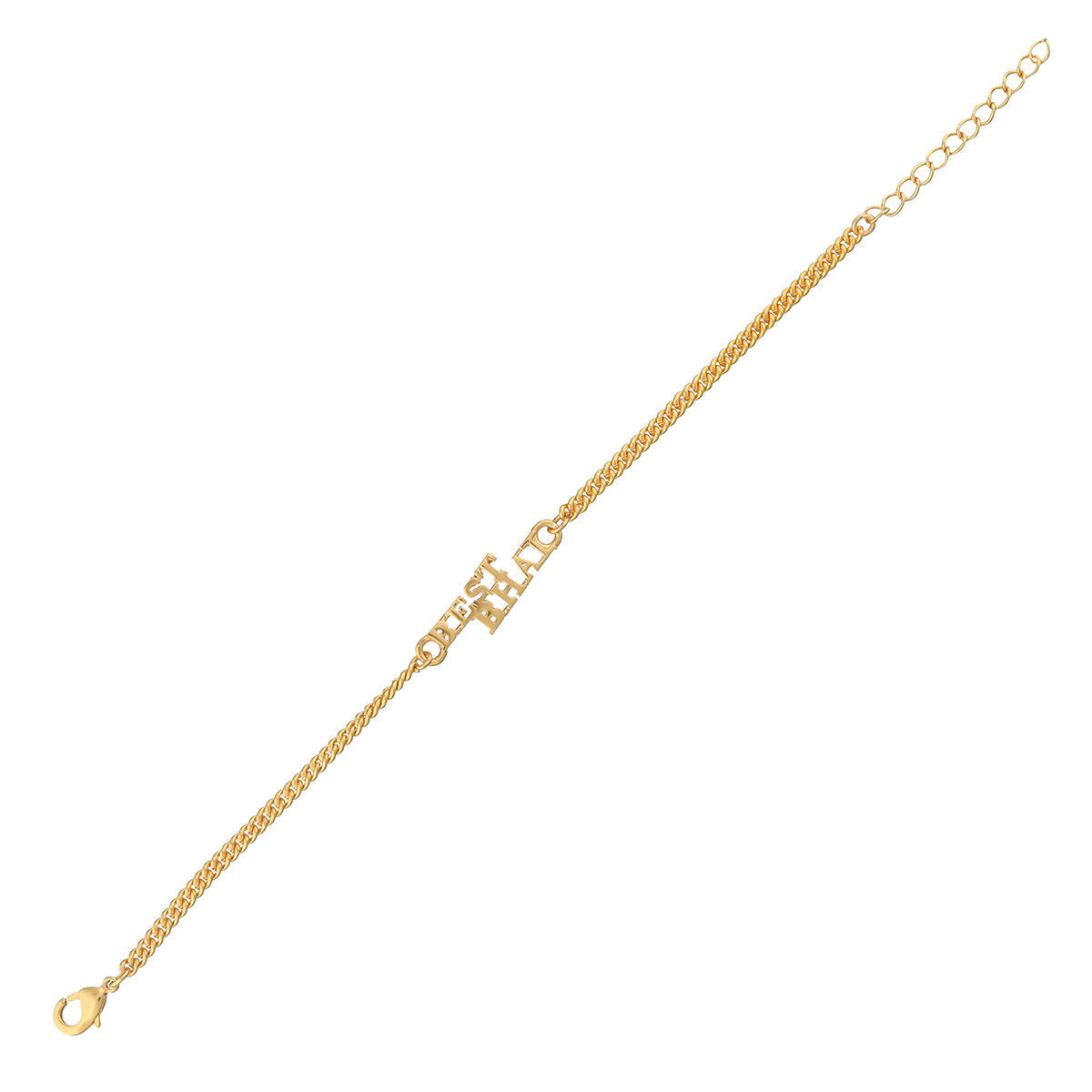 trueBrowns Best Bhai Gold Tone Bracelet Style Rakhi