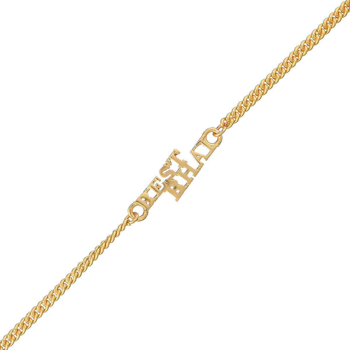 trueBrowns Best Bhai Gold Tone Bracelet Style Rakhi