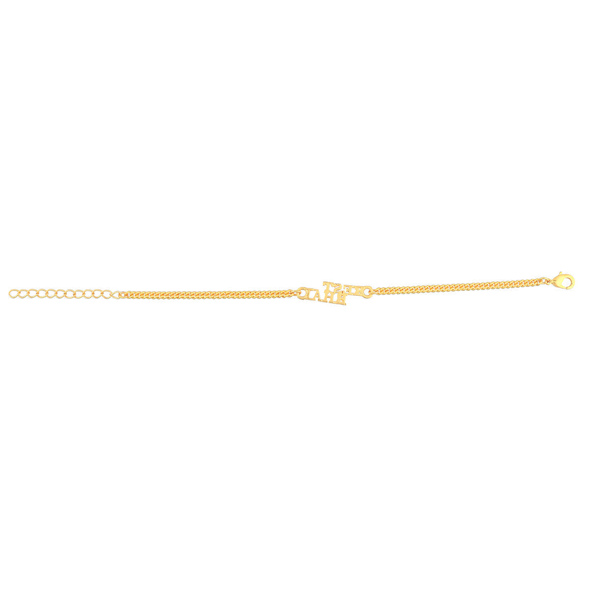 trueBrowns Best Bhai Gold Tone Bracelet Style Rakhi