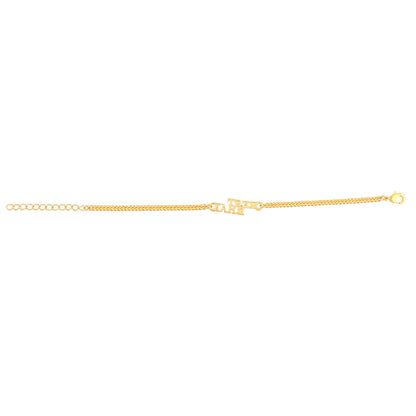 trueBrowns Best Bhai Gold Tone Bracelet Style Rakhi