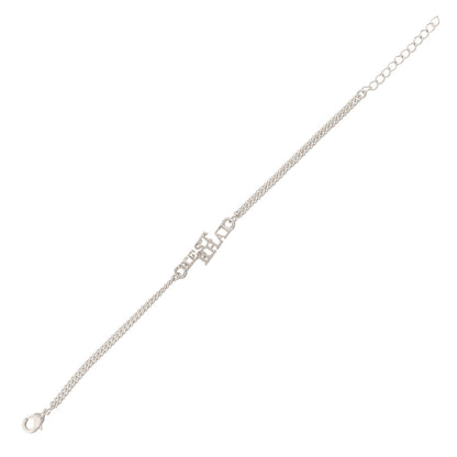 trueBrowns Silver Tone Best Bhai Bracelet Style Rakhi