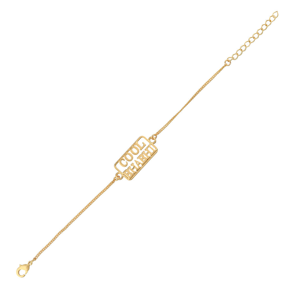 trueBrowns Stylish Gold-Polished Cool Bhabhi Bracelet Rakhi