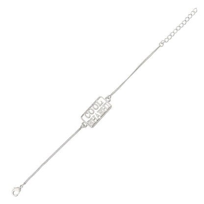 trueBrowns Designer Silver Tone Cool Bhabhi Bracelet Style Rakhi