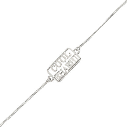 trueBrowns Designer Silver Tone Cool Bhabhi Bracelet Style Rakhi