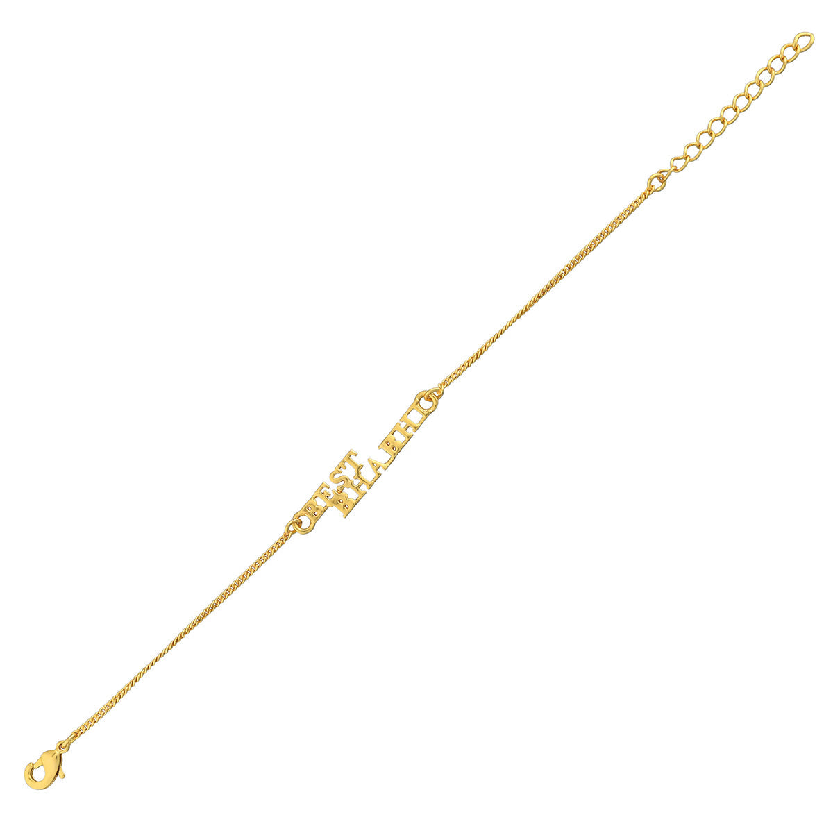 trueBrowns Gold Tone Best Bhabhi Bracelet Rakhi