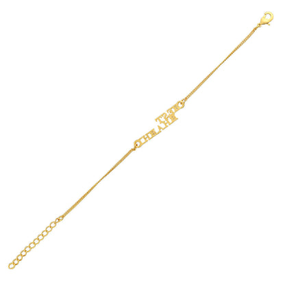 trueBrowns Gold Tone Best Bhabhi Bracelet Rakhi
