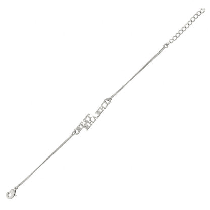 trueBrowns Silver Tone Best Bhabhi Rakhi