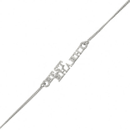 trueBrowns Silver Tone Best Bhabhi Rakhi