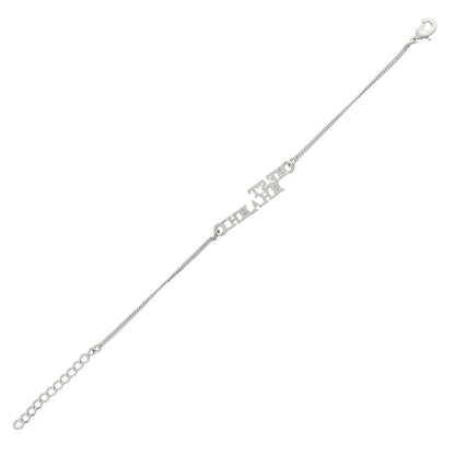 trueBrowns Silver Tone Best Bhabhi Rakhi