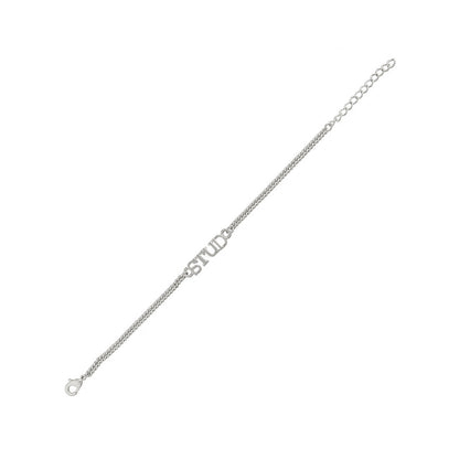 trueBrowns Stylish Silver Plated Bracelet Style STUD rakhi