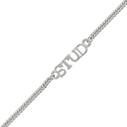 trueBrowns Stylish Silver Plated Bracelet Style STUD rakhi