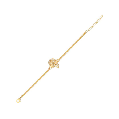 trueBrowns Gold Tone Ganesha Bracelet Style Rakhi
