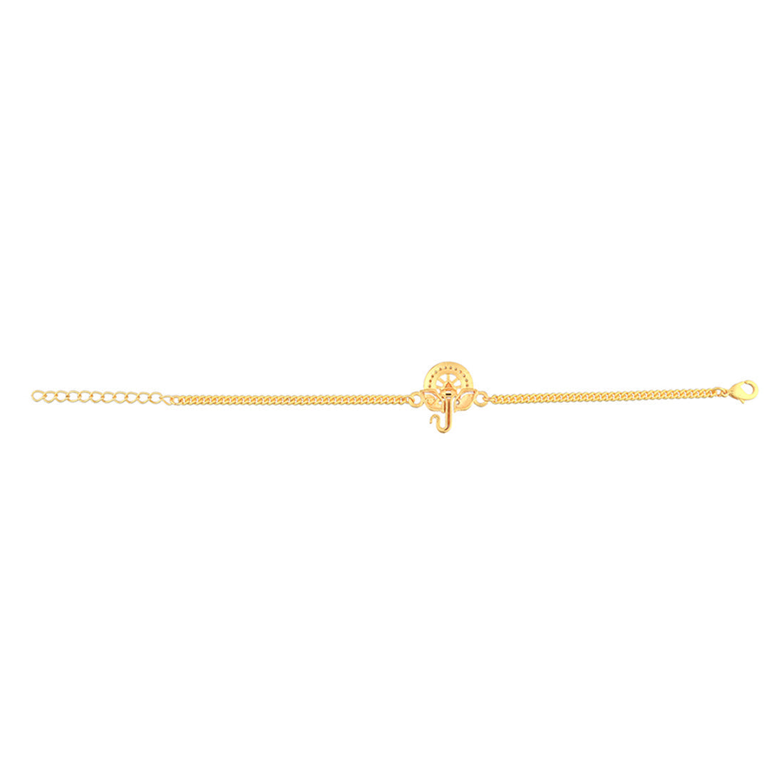 trueBrowns Gold Tone Ganesha Bracelet Style Rakhi