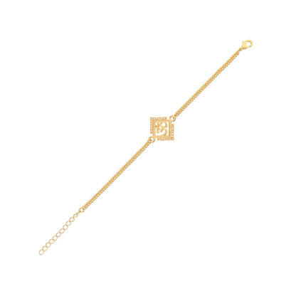 trueBrowns Gold Tone Auspicious OM Bracelet Rakhi