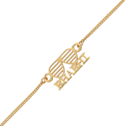 trueBrowns Gold Tone Bhabhi Bracelet Rakhi