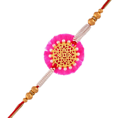 trueBrowns X Voylla Pearl And Gold Filigree Rakhi For Brother