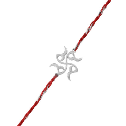 trueBrowns X Voylla Sterling Silver Stylized Swastik Rakhi