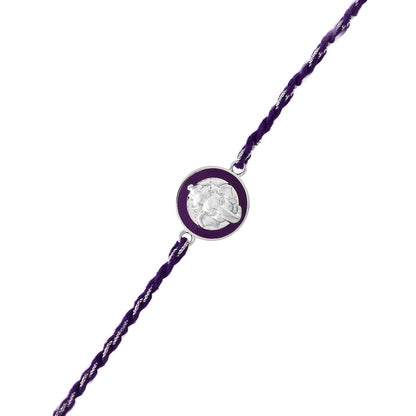 trueBrowns Sterling Silver Purple Ganesha Rakhi