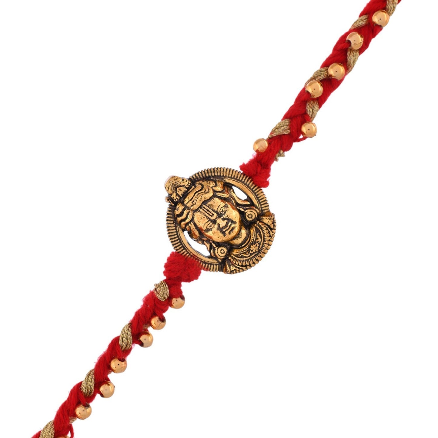 trueBrowns X Voylla Ram Lalla Gold Oxidised Rakhi For Brother