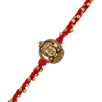 trueBrowns X Voylla Ram Lalla Gold Oxidised Rakhi For Brother