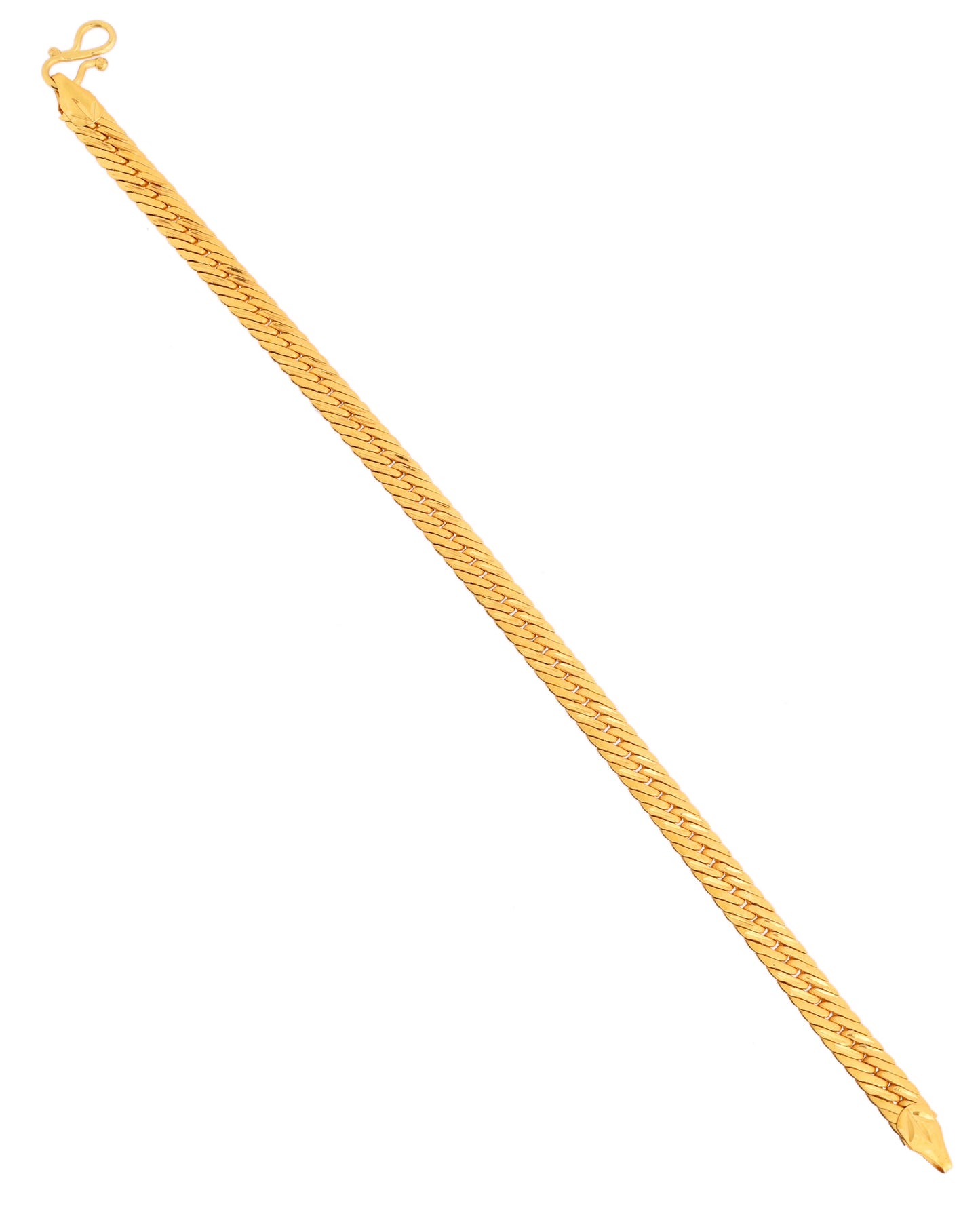 VOJ Men Stainless Steel Gold Polished Handcrafted Bracelet