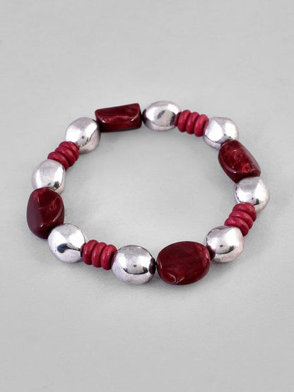 VOJ Beaded Elasticated Bracelet