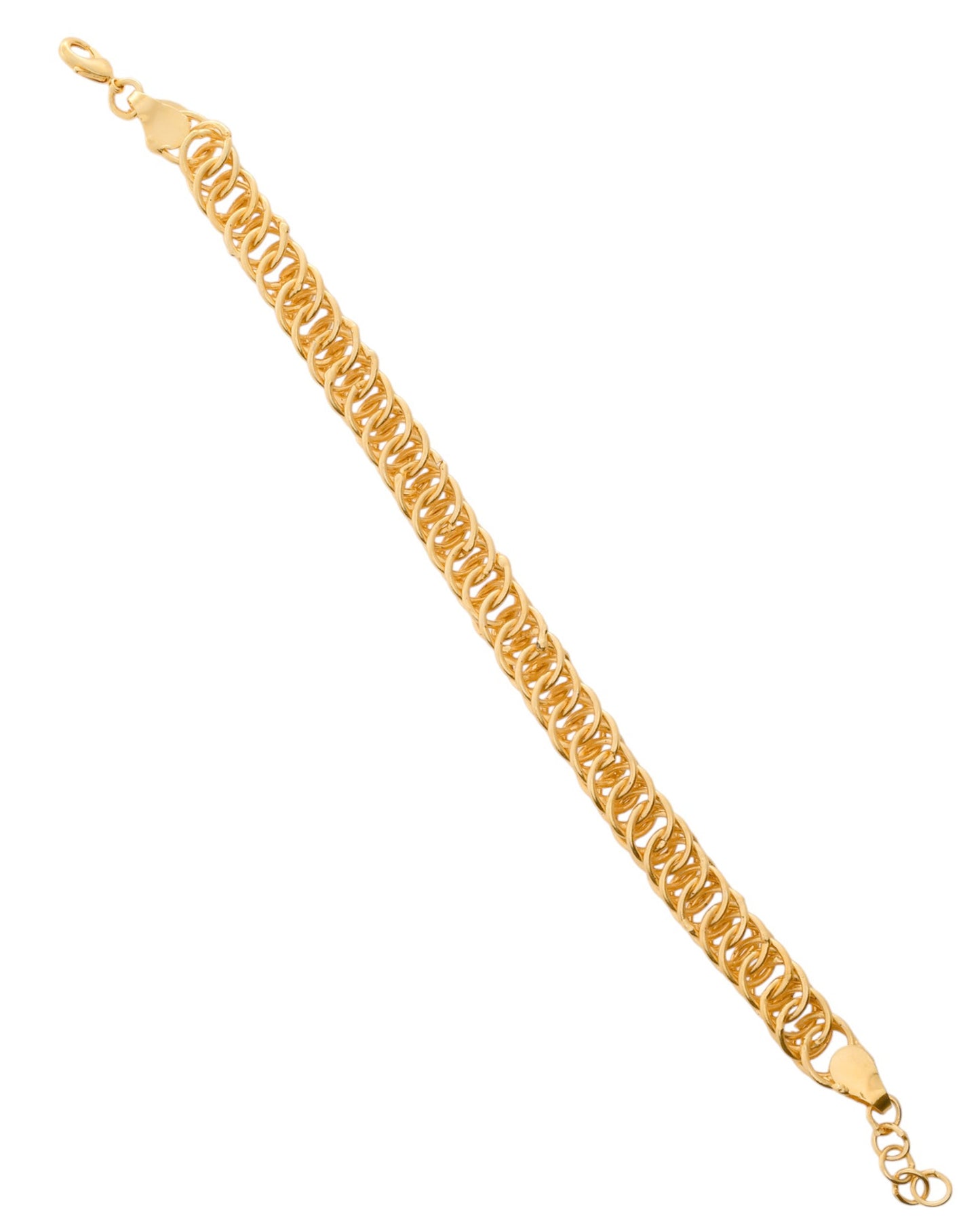 VOJ Gold-Polished Stainless Steel Elegent Men's Bracelet