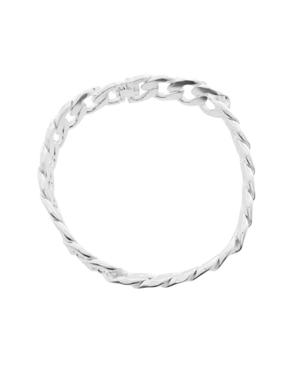 VOJ Silver Plated Stainless Steel Elegent Men's Bracelet