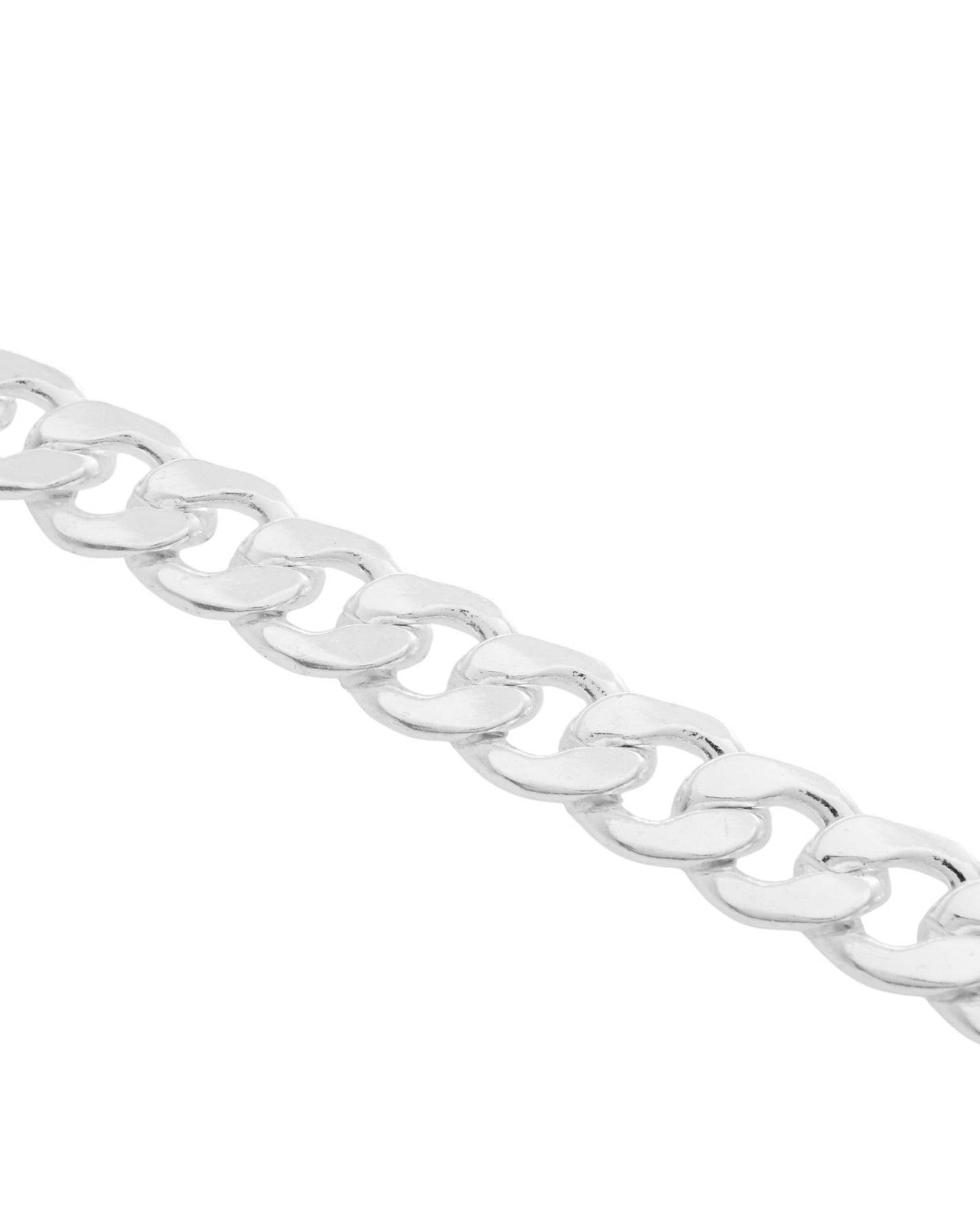 VOJ Silver Plated Stainless Steel Elegent Men's Bracelet