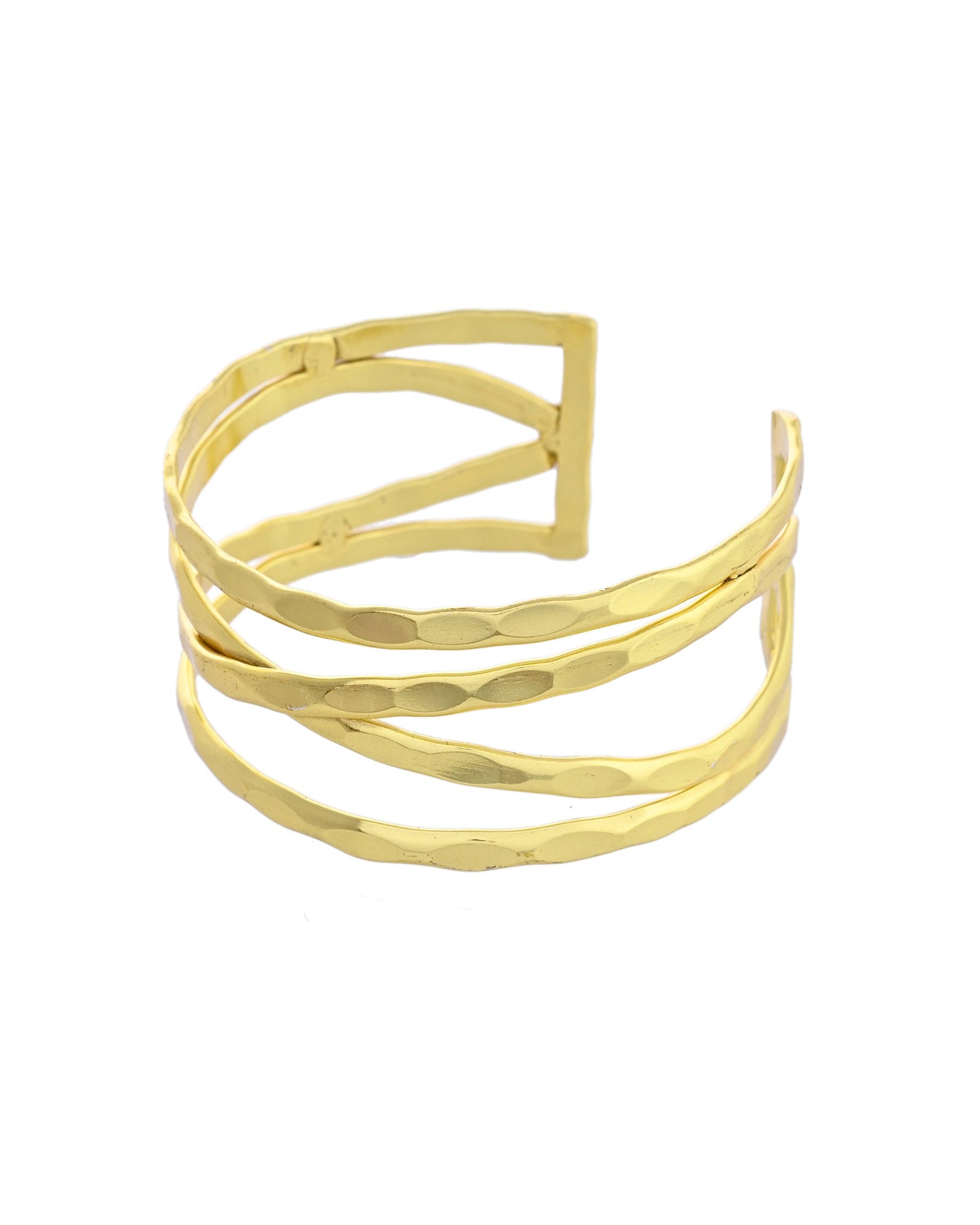 VOJ Gold-Polished Elegent Kada Bracelet