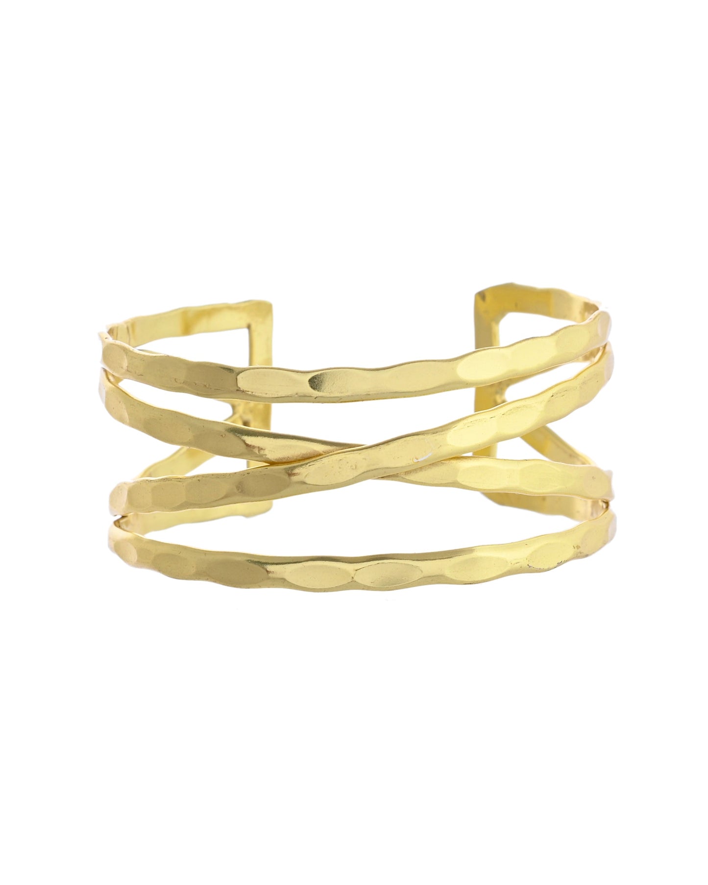 VOJ Gold-Polished Elegent Kada Bracelet