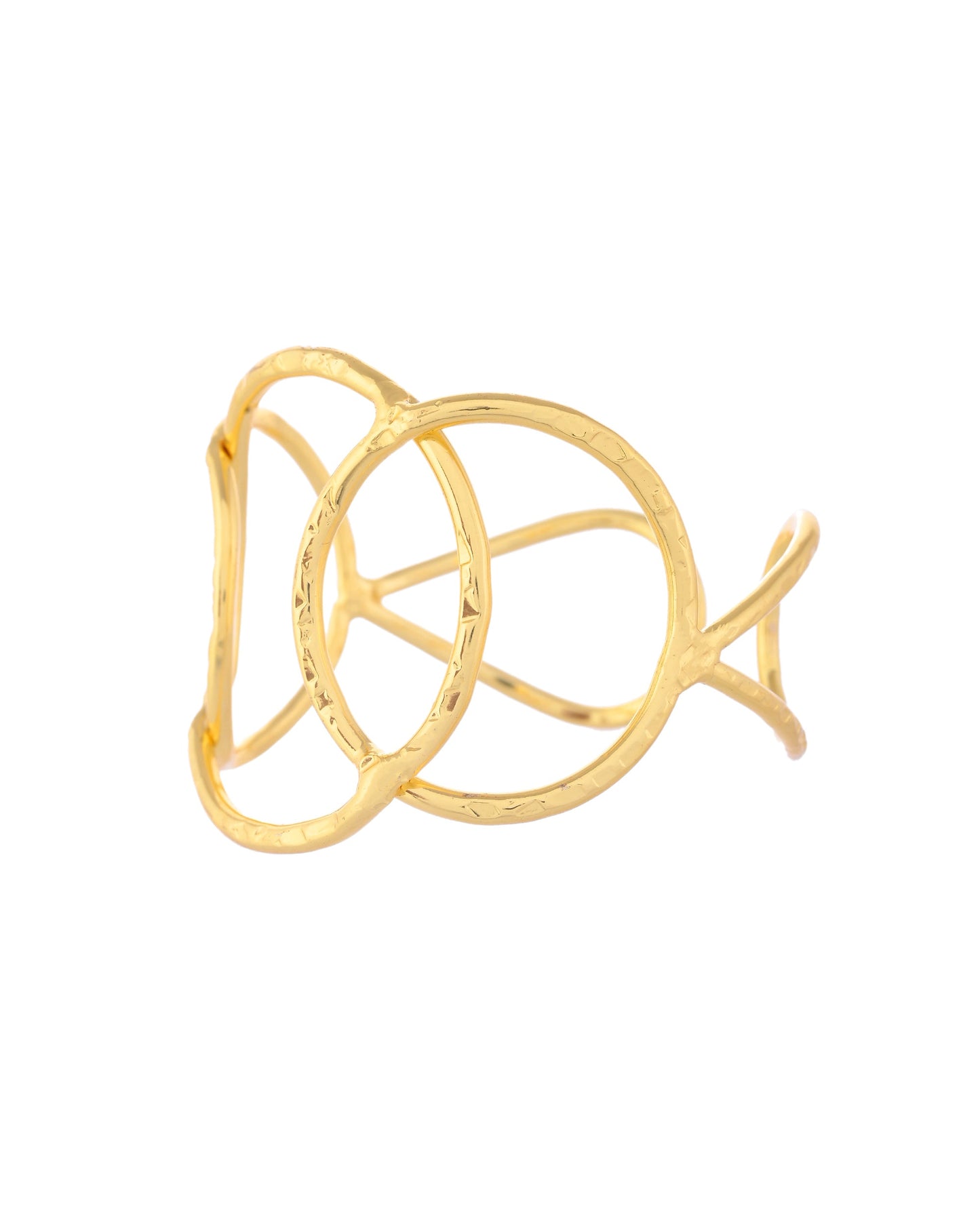 VOJ Gold-Polished Classic Anti Tarnish Kada Bracelet