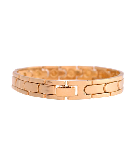 VOJ Classic Gold-Toned Stainless Steel Power Element Bracelet