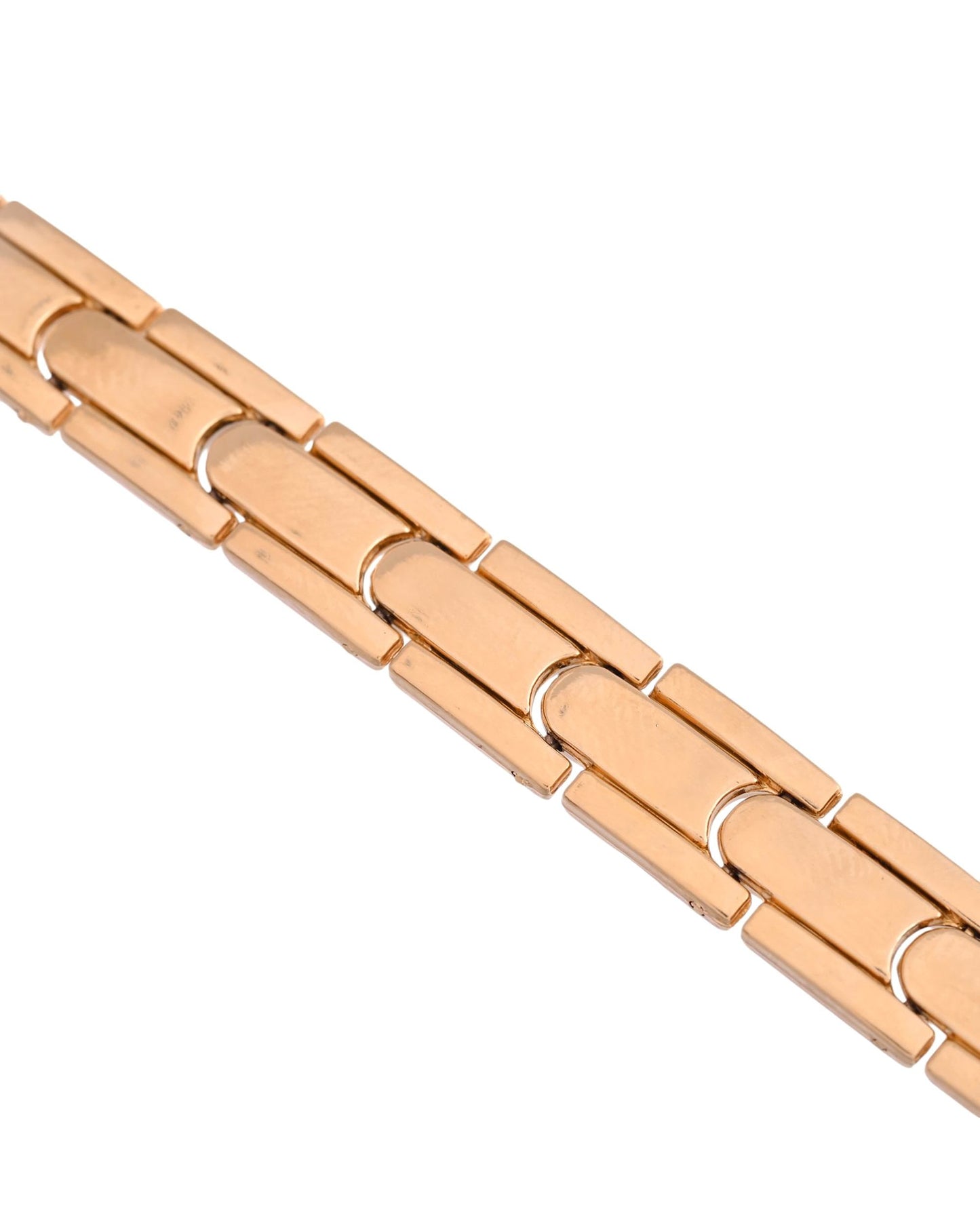 VOJ Classic Gold-Toned Stainless Steel Power Element Bracelet